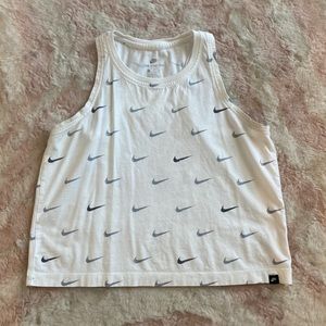 Nike cropped muscle top